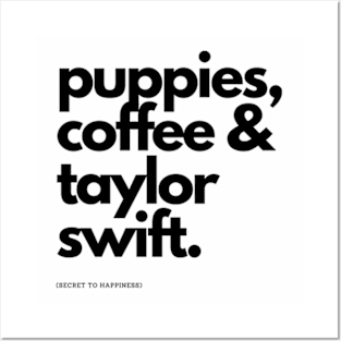 puppies coffee taylor Posters and Art